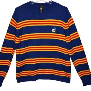 Disney x Forever 21 Daffy Duck Long Sleeve Crew Neck Sweater Size L Blue Gold